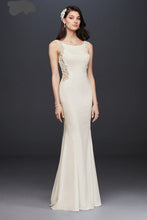 Load image into Gallery viewer, Galina Signature &#39;Beaded Illusion&#39; size 8 new wedding dress front view on model
