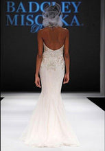 Load image into Gallery viewer, Badgley Mischka &#39;Pickford&#39; size 6 sample wedding dress back view on model
