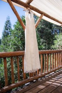 BHLDN 'Ventura' size 12 used wedding dress front view on hanger