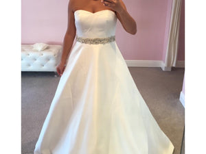Robert Bullock 'Blossom' size 10 new wedding dress front view on bride