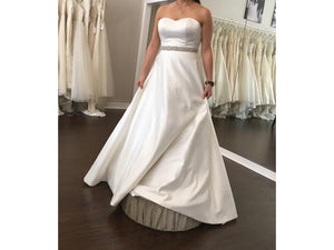 Robert Bullock 'Blossom' size 10 new wedding dress front view on bride