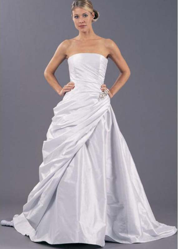 Romona Keveza Grace A-Line Wedding Dress - Romona Keveza - Nearly Newlywed Bridal Boutique - 1