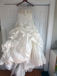Maggie Sottero 'Sabelle' size 14 used wedding dress front view on hanger