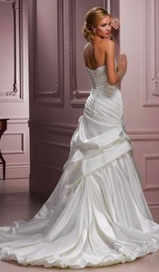 Maggie Sottero 'Parisianna' size 8 used wedding dress back view on model