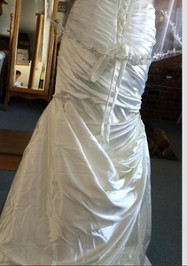 Maggie Sottero 'Adorae' size 8 new wedding dress back view on hanger