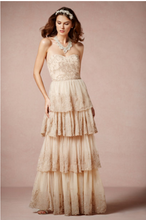 Load image into Gallery viewer, BHLDN &#39;Rosecliff&#39; size 2 used wedding dress front view on model
