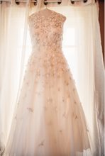 Load image into Gallery viewer, Christian Siriano &#39;Illusion Ball Gown&#39; size 16 used wedding dress front view on hanger
