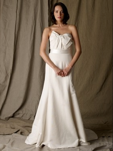 Lela Rose 'Boathouse' size 8 used wedding dress front view on model