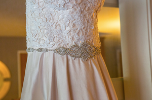 Romona Keveza 'Legend L6109' size 2 used wedding dress front view of bodice