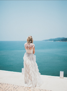Valentino Lace & Ruffled Silk Organza Wedding Dress - Valentino - Nearly Newlywed Bridal Boutique - 2