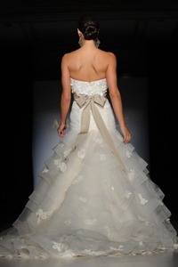 Anne Barge Devereaux Ball Gown with 3D Flowers Wedding Dress - Anne Barge - Nearly Newlywed Bridal Boutique - 3