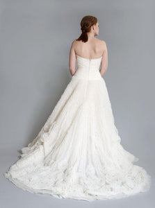 Rivini 'Kyra' Ruched Tulle Dress - Rivini - Nearly Newlywed Bridal Boutique - 4