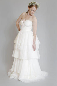 Monique Lhuillier 'Atelier' Silk Tulle Dress - Monique Lhuillier - Nearly Newlywed Bridal Boutique - 1