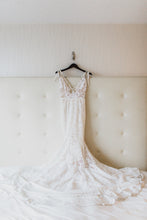 Load image into Gallery viewer, Inbal Dror &#39;13-05&#39; size 6 used wedding dress back view on hanger

