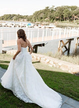 Load image into Gallery viewer, Anne Barge &#39;Amberley&#39; size 4 used wedding dress back view on bride
