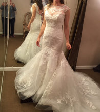 Load image into Gallery viewer, Casablanca &#39;Celebrate Forever&#39; size 2 sample wedding dress front view on bride

