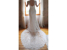 Load image into Gallery viewer, Anna Maier &#39;Aimee&#39; size 2 used wedding dress back view on bride

