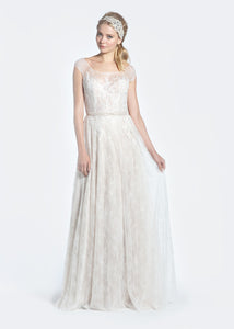 Paolo Sebastian 'Jolene' Lace A-line Wedding Dress - Paolo Sebastian - Nearly Newlywed Bridal Boutique 