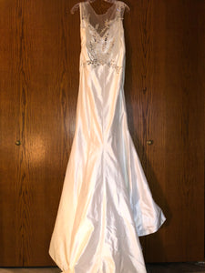 Isabelle Armstrong 'Helena' size 10 new wedding dress back view on hanger