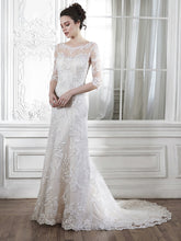 Load image into Gallery viewer, Maggie Sottero &#39;Verina&#39; size 8 used wedding dress front view on model

