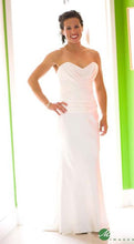 Load image into Gallery viewer, Elizabeth Fillmore &#39;Starlet&#39; size 6 used wedding dress front view on bride
