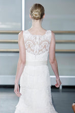Load image into Gallery viewer, Rivina &#39;Wisteria&#39; size 6 used wedding dress back view on bride
