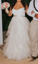 Load image into Gallery viewer, Watters &#39;Priya Skirt 7009B&#39; size 14 used wedding dress front view on bride
