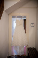 Load image into Gallery viewer, Ella Rosa &#39;Martizz&#39; size 14 used wedding dress front view on hanger
