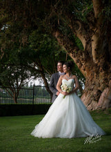 Load image into Gallery viewer, Allure Bridals &#39;2607&#39; size 2 used wedding dress front view on bride
