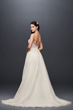 Load image into Gallery viewer, Galina Signature &#39;Sheer Beaded&#39; size 6 new wedding dress back view on model
