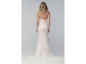Wtoo 'Ryley' size 4 new wedding dress back view on model