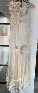 Claire Pettibone 'Viola' size 2 used wedding dress front view on hanger