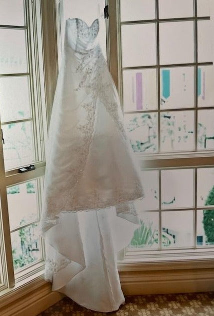 Davids Bridal 'E9351' wedding dress size-06 PREOWNED