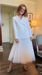 BHLDN 'The Tailory New York x BHLDN Westlake Suit Jacket & Nouvelle Amsale Nandita Skirt' wedding dress size-04 PREOWNED