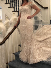 Load image into Gallery viewer, Maggie Sottero &#39;A Line&#39; size 10 sample wedding dress side view on bride
