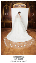 Load image into Gallery viewer, Oscar De La Renta &#39;Poppy&#39; size 4 used wedding dress back view on bride
