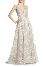 Load image into Gallery viewer, Mac Duggal &#39;Floral Embroidered V-Neck Gown 20131D&#39;
