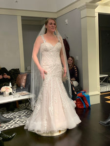 Stella York '6654' wedding dress size-10 NEW