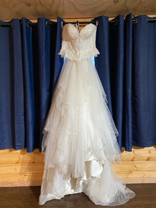 david tutera for mon cheri '1172851' wedding dress size-16 PREOWNED