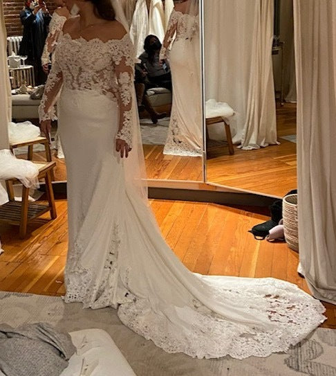 Pronovias 'Della' wedding dress size-10 NEW