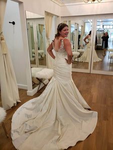 Blue 'GHIMBI' wedding dress size-16 SAMPLE