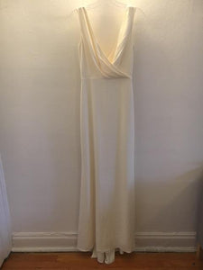 Badgley Mischka 'Livia' size 2 sample wedding dress front view on hanger