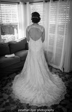 Load image into Gallery viewer, Casablanca &#39;sea breeze &#39; wedding dress size-12 PREOWNED

