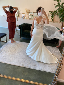 Sarah Seven 'Easton' wedding dress size-12 NEW