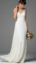 Load image into Gallery viewer, Watters &#39;Willowby- Brighton&#39; size 8 used wedding dress front view on model
