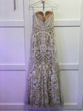 Load image into Gallery viewer, Watters &#39;Nyra&#39; size 8 used wedding dress back view on hanger
