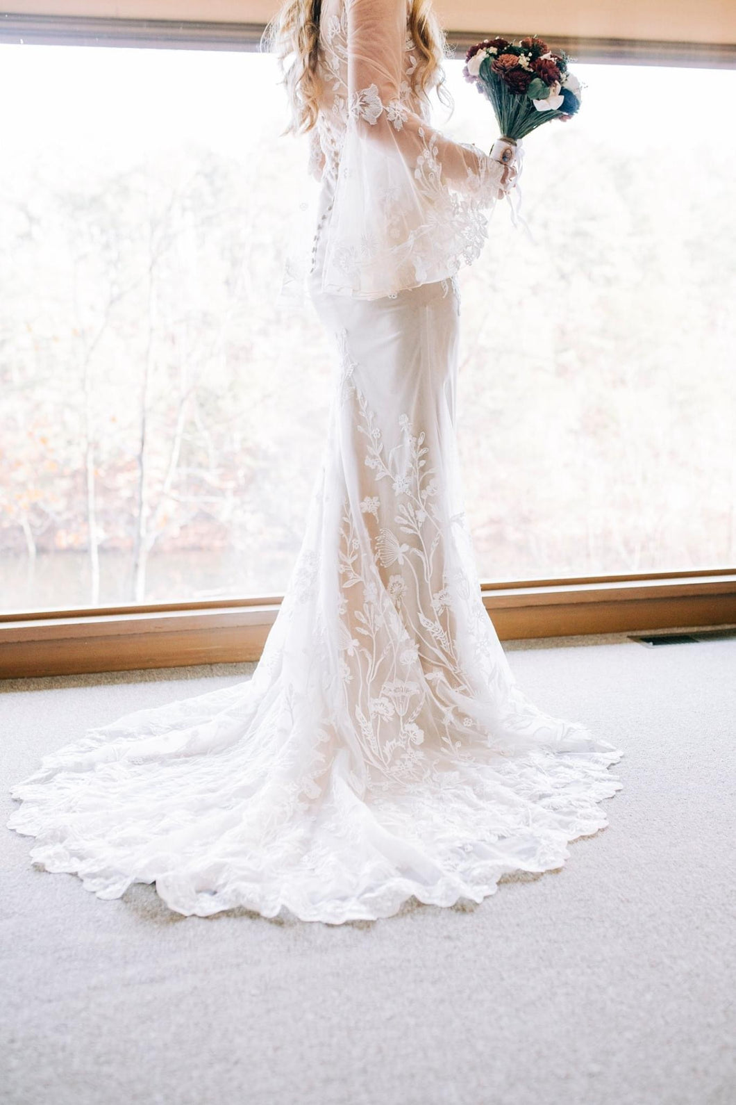 Azazie 'Hearst' wedding dress size-04 PREOWNED