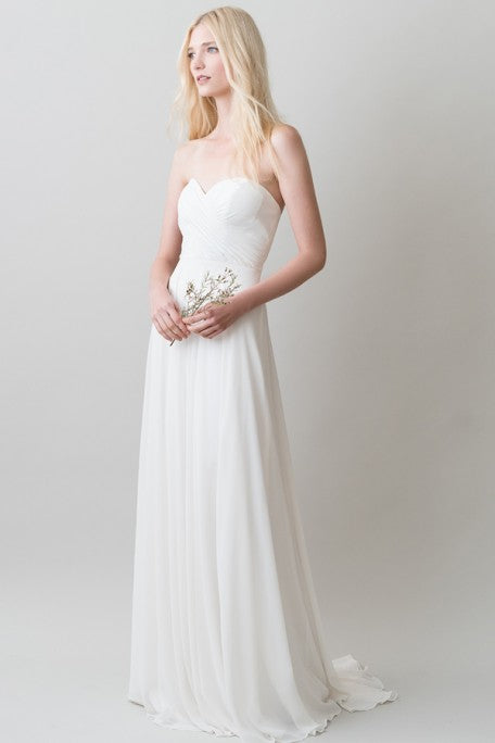 Jenny Yoo 'Stella' size 2 new wedding dress front view on model