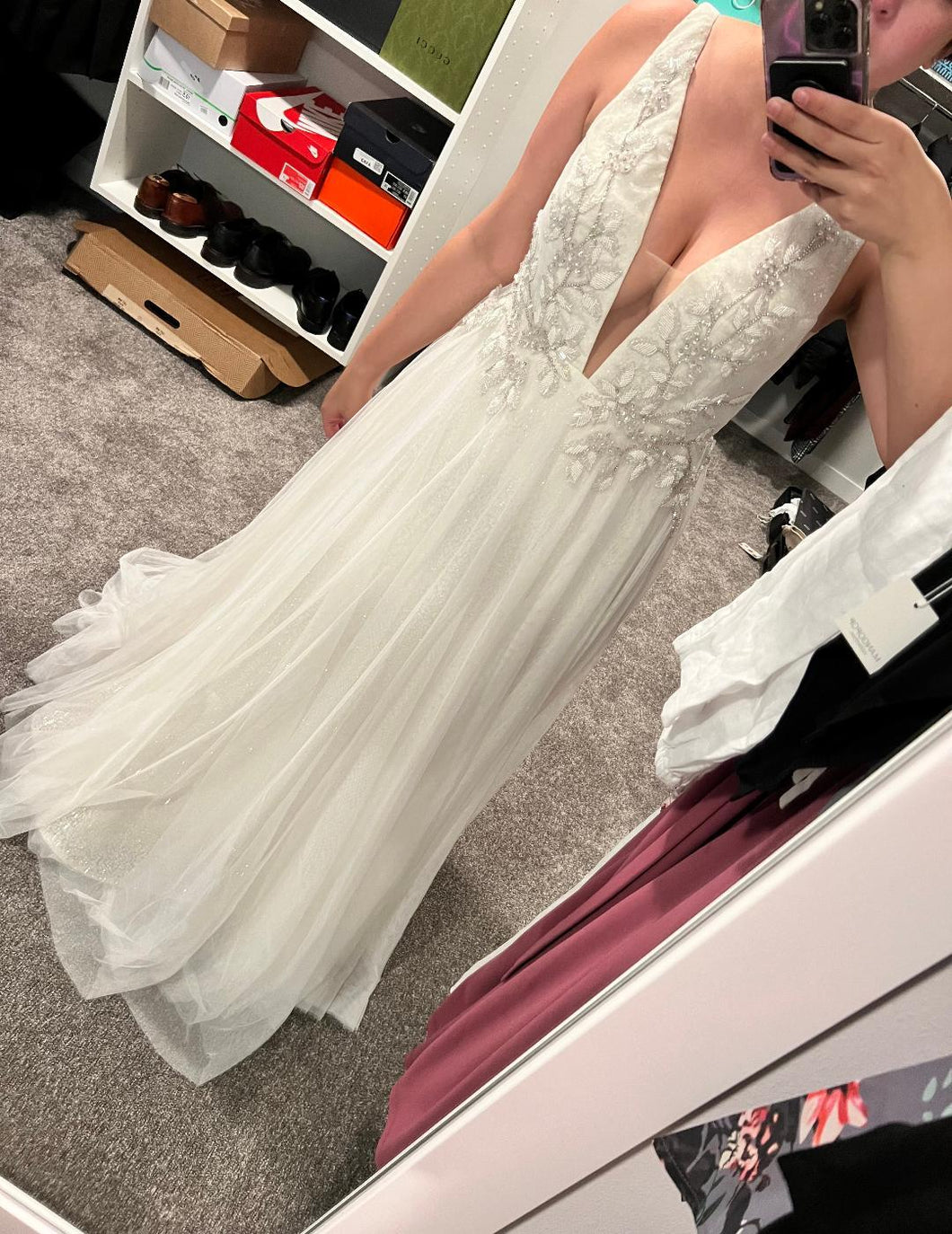 Lazaro 'Alma (3902)' wedding dress size-08 NEW