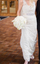 Load image into Gallery viewer, Martina Liana &#39;Charlotte&#39; size 10 used wedding dress front view on bride
